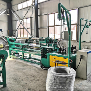 High speed full automatic galvanized diamond mesh chain link fence machine price